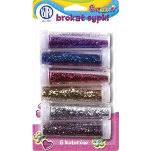 Brokat sypki Astra, 6 kolorów x 7g